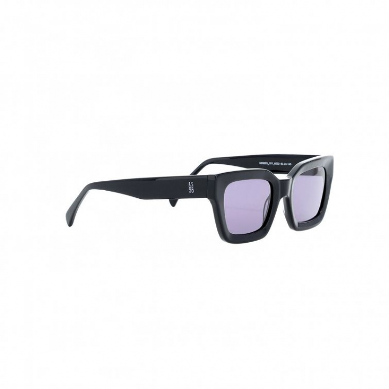 Okulary Przeciwsłoneczne A.S.98 Ronnie Męskie Czarne | PL-958231KPW