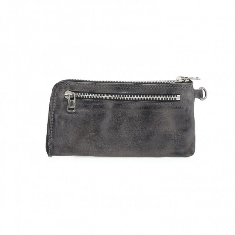 Portfele A.S.98 103072 Unisex Szare | PL-679218TCO