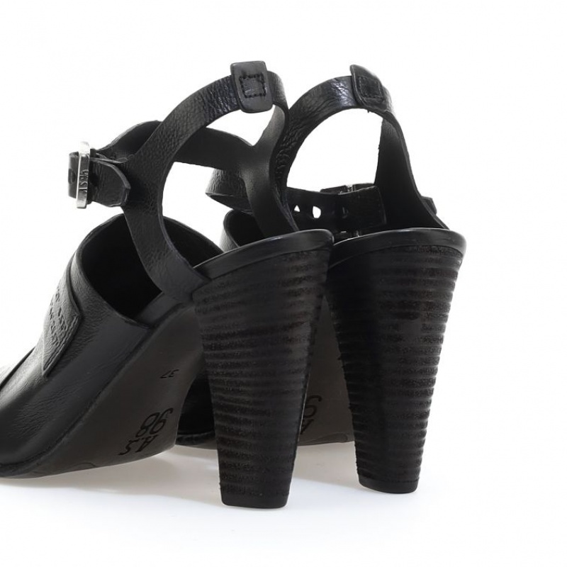 Sandały A.S.98 Clarise Damskie Czarne | PL-689375XAC