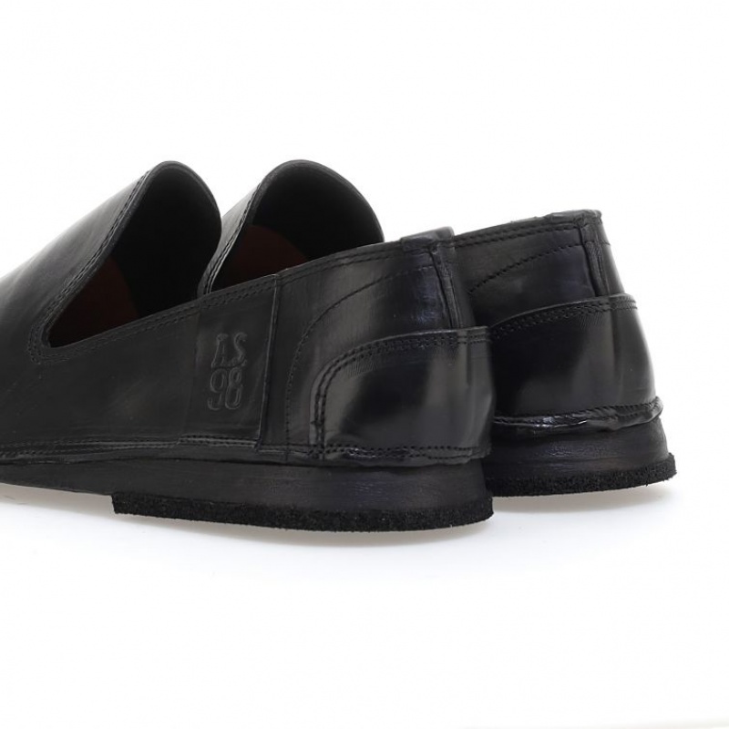 flat shoes A.S.98 Alberic Męskie Czarne | PL-498506BDM